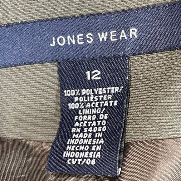 NWT Jones Wear Gray 2 Button Blazer 12 MSRV $86 - Picture 5 of 6
